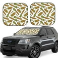 thumbnail image 1 of Windshield Sun Shade, Cute Corn Foldable Car Sun Shade Windshield For Front, 2 Pieces, 1 of 4