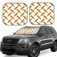 thumbnail image 1 of Windshield Sun Shade, Cute Daucus Pattern Foldable Car Sun Shade Windshield For Front, 2 Pieces, 1 of 4
