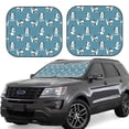 thumbnail image 1 of Windshield Sun Shade, Cute Dog Puppy Dalmatian Foldable Car Sun Shade Windshield For Front, 2 Pieces, 1 of 4