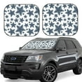 thumbnail image 1 of Windshield Sun Shade, Cute Grey Starfish Foldable Car Sun Shade Windshield For Front, 2 Pieces, 1 of 4