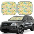 thumbnail image 1 of Windshield Sun Shade, Cute Lemon Pink Blue Yellow Foldable Car Sun Shade Windshield For Front, 2 Pieces, 1 of 4