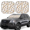thumbnail image 1 of Windshield Sun Shade, Dachshund Dog Puppy No.1053 Foldable Car Sun Shade Windshield For Front, 2 Pieces, 1 of 4