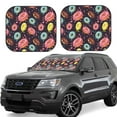 thumbnail image 1 of Windshield Sun Shade, Donut Print No.9017 Foldable Car Sun Shade Windshield For Front, 2 Pieces, 1 of 4