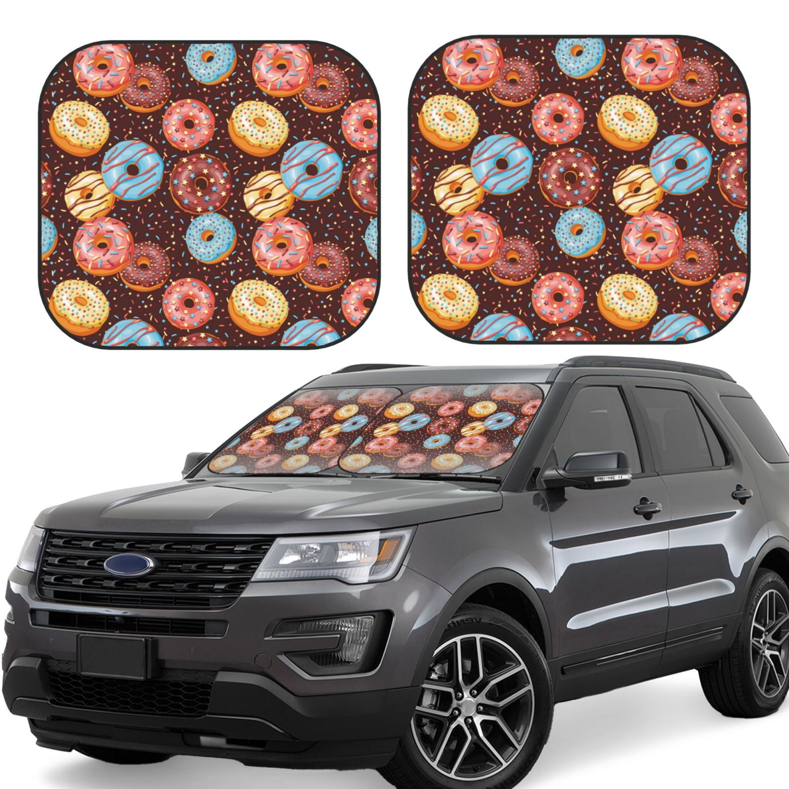 Nutcracker Pattern Print Car Sun Shade