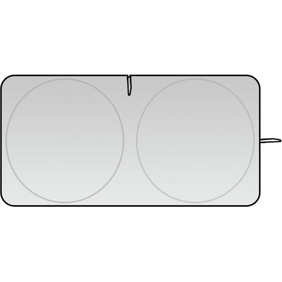 Windshield Sun Shade Extra Large - 69" x 35" Reflective Auto Sunshade Blocks UV Rays & Heat - Foldable Front Window Sun Shade for Large Trucks & Vans - Adjustable Fit
