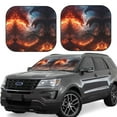 thumbnail image 1 of Windshield Sun Shade, Fire Sky Dragon Foldable Car Sun Shade Windshield for Front, 2 Pieces, 1 of 7