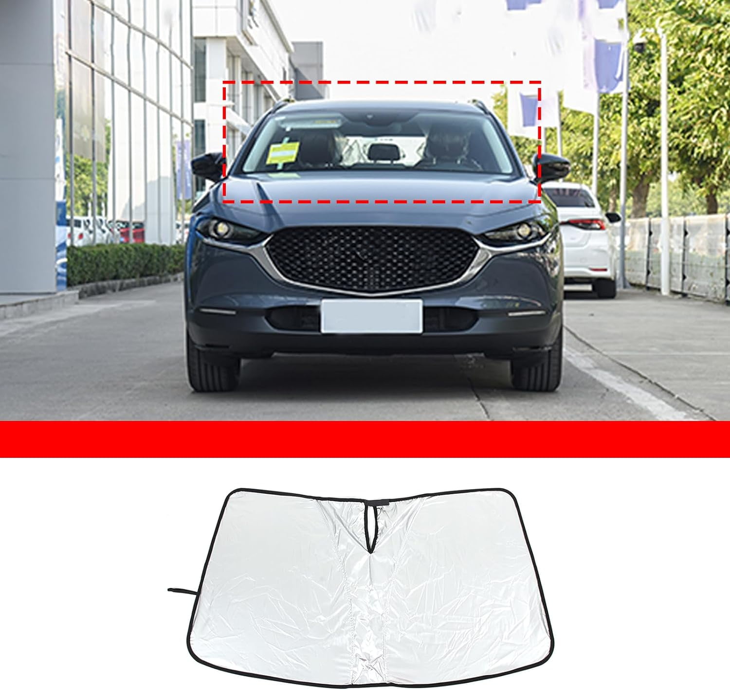 Windshield Window Visor Sun Shade Cover for Mazda CX-3 2016, 2017, 2018, 2019 main image 0