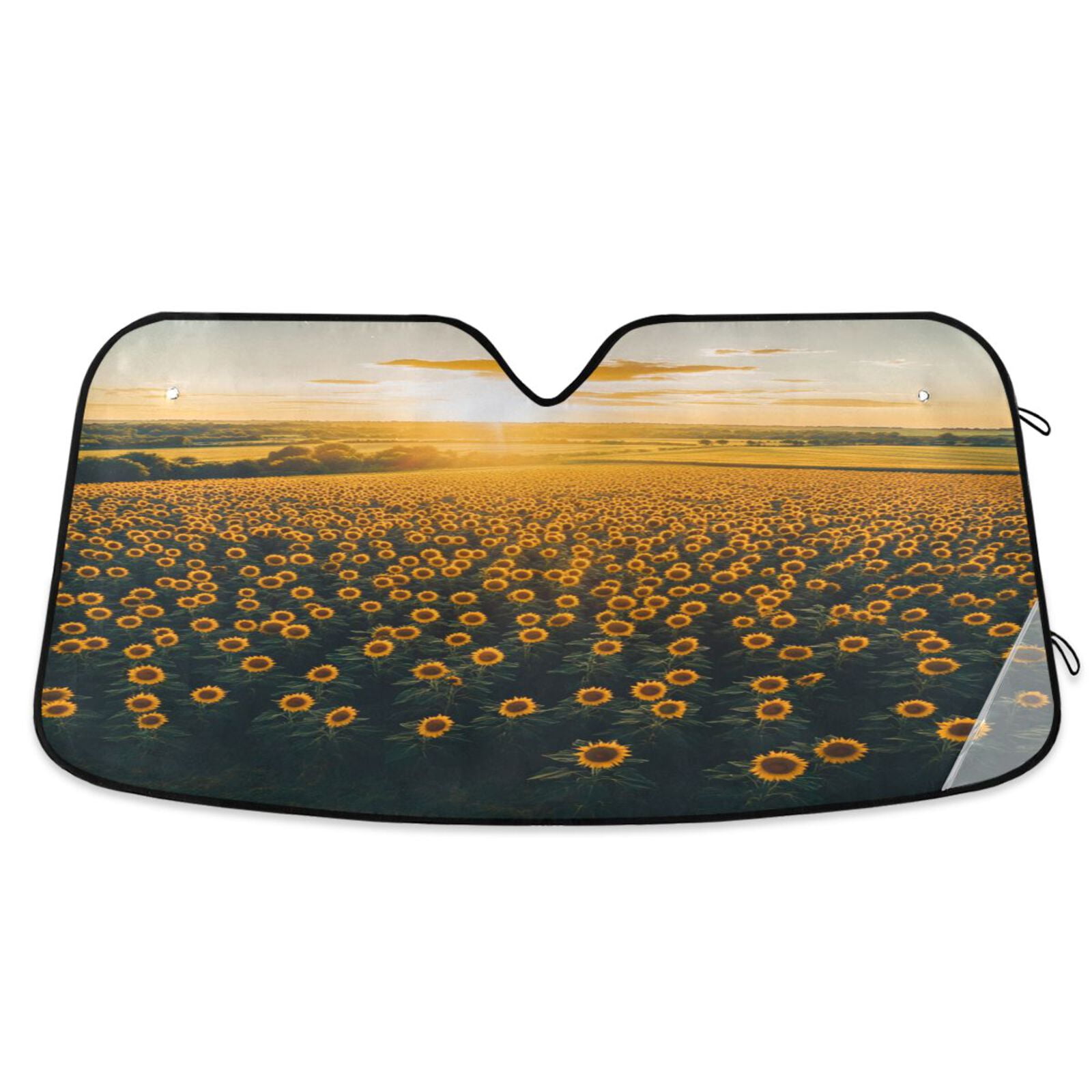 Windshield Sun Shade Foldable Car Sun Visor Blocks Max UV Rays for Most ...