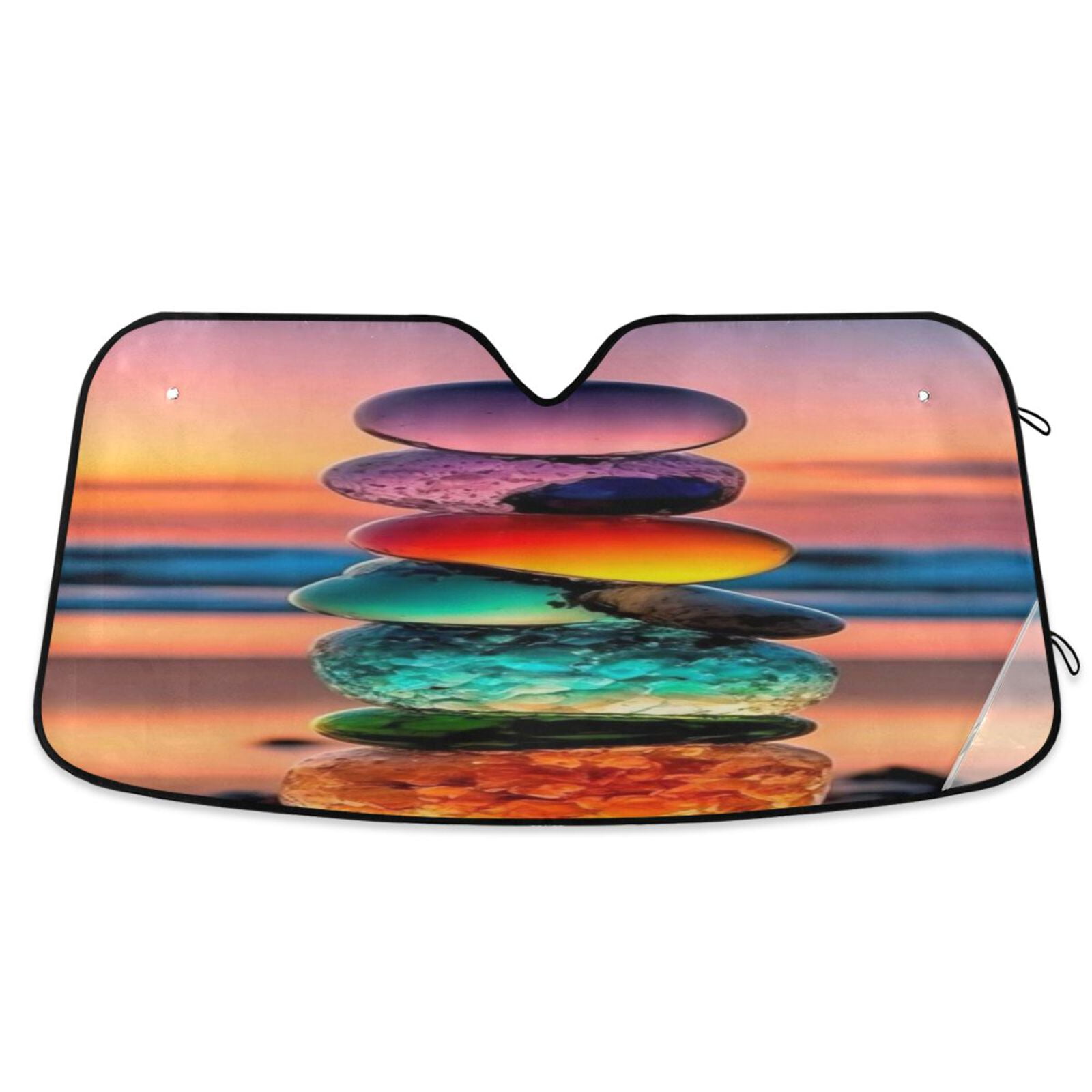 Windshield Sun Shade Foldable Car Sun Visor Blocks Max UV Rays for Most ...