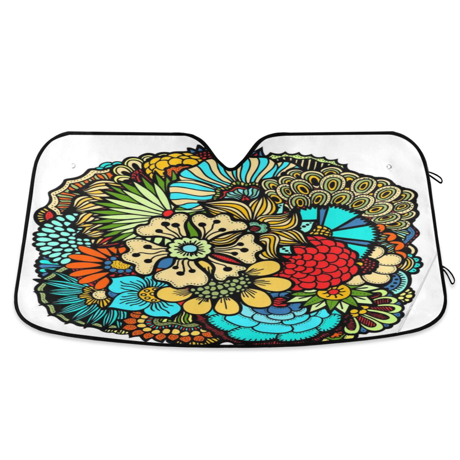 Windshield Sun Shade Foldable Car Sun Visor Blocks Max UV Rays for Most ...