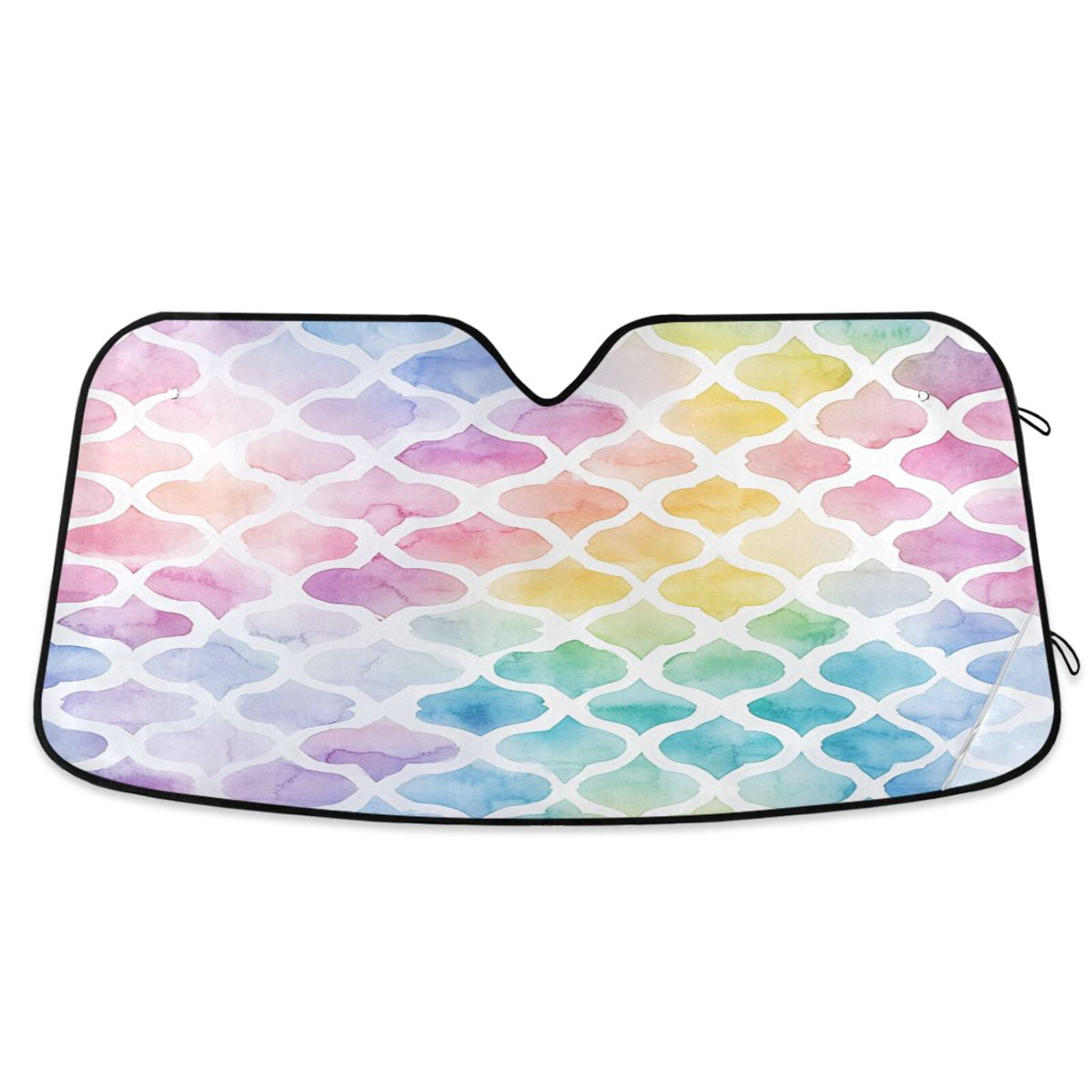 Windshield Sun Shade Foldable Car Sun Visor Blocks Max UV Rays for Most ...