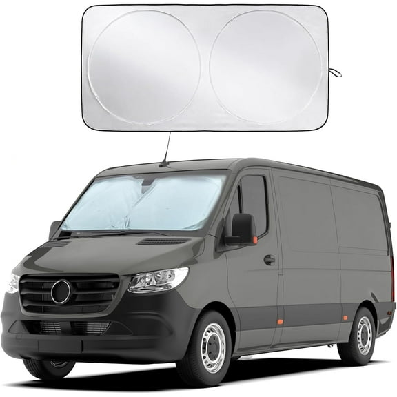 Windshield Sun Shade,Foldable Large Auto Car Sun Shade Windshield,Blocks UV Rays and Heat,Windshield Cover for Cars,Trucks,and SUVs 35"75"