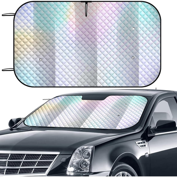 Windshield Sun Shade, Folding  Shades for Front Windows UV Rays Sun Visor Shade, Keeps Your  Cool