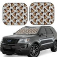 thumbnail image 1 of Windshield Sun Shade, Funny frog hat bow cool Foldable Car Sun Shade Windshield for Front, 2 Pieces, 1 of 7