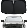 thumbnail image 1 of Windshield Sun Shade for GMC Sierra 1500 2500 3500 (2019-2025), Front Window Shades Custom Fit for Sierra, Foldable Car Sun Shield with Steering Wheel Sunshade to Block UV Keep Car Cool, 1 of 6