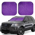 thumbnail image 1 of Windshield Sun Shade, Glitter Purple Foldable Car Sun Shade Windshield for Front, 2 Pieces, 1 of 7