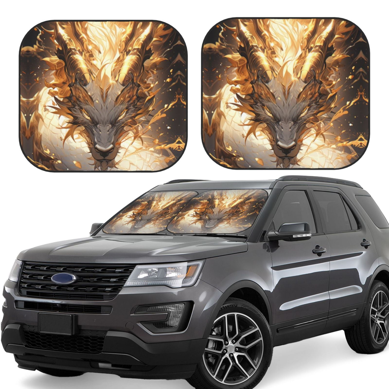 Wardlaw Modern Tartan Car Sun Shade - 2 Pieces main image 1