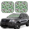 thumbnail image 1 of Windshield Sun Shade, Green Gray Koala Print Foldable Car Sun Shade Windshield For Front, 2 Pieces, 1 of 4