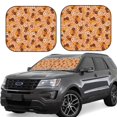 thumbnail image 1 of Windshield Sun Shade, Hippie Ditsy Floral Foldable Car Sun Shade Windshield For Front, 2 Pieces, 1 of 4