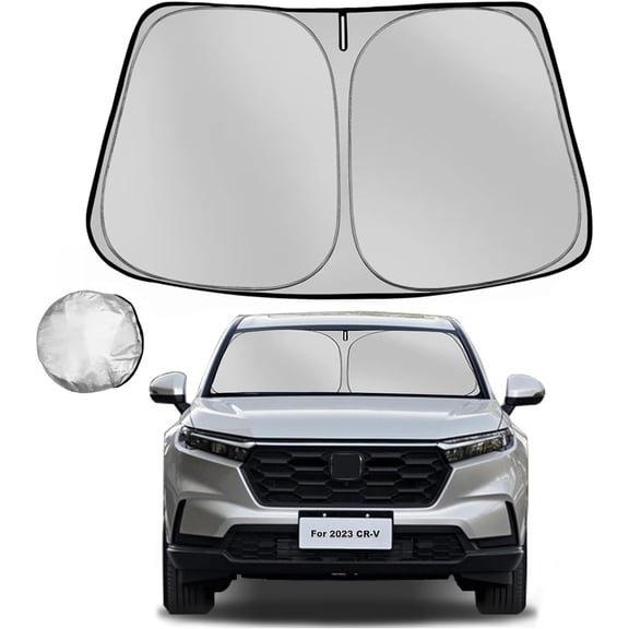 Windshield Sun Shade for Honda CRV 2023 2024 2025 CR-V SUV Foldable Sun Sunshade for Car Front Window Blocks UV Rays and Heat Automotive Interior Protector Custom Fit Accessories