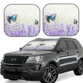 thumbnail image 1 of Windshield Sun Shade, Lavender and Butterfly Foldable Car Sun Shade Windshield for Front, 2 Pieces, 1 of 7