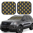 thumbnail image 1 of Windshield Sun Shade, Light Bulb Pattern Grey Foldable Car Sun Shade Windshield For Front, 2 Pieces, 1 of 4