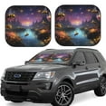 thumbnail image 1 of Windshield Sun Shade, Magical Bees Twilight River Foldable Car Sun Shade Windshield for Front, 2 Pieces, 1 of 7
