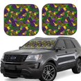 thumbnail image 1 of Windshield Sun Shade, Mardi Gras7 Foldable Car Sun Shade Windshield For Front, 2 Pieces, 1 of 4