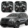 thumbnail image 1 of Windshield Sun Shade, Mecha Skeleton Warrior Foldable Car Sun Shade Windshield for Front, 2 Pieces, 1 of 7