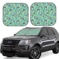 thumbnail image 1 of Windshield Sun Shade, Mushrooms Foldable Car Sun Shade Windshield For Front, 2 Pieces, 1 of 4