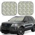 thumbnail image 1 of Windshield Sun Shade, Paisley Pattern No.90109 Foldable Car Sun Shade Windshield For Front, 2 Pieces, 1 of 4