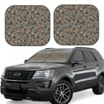 thumbnail image 1 of Windshield Sun Shade, Paisley Pattern No.9081 Foldable Car Sun Shade Windshield For Front, 2 Pieces, 1 of 4