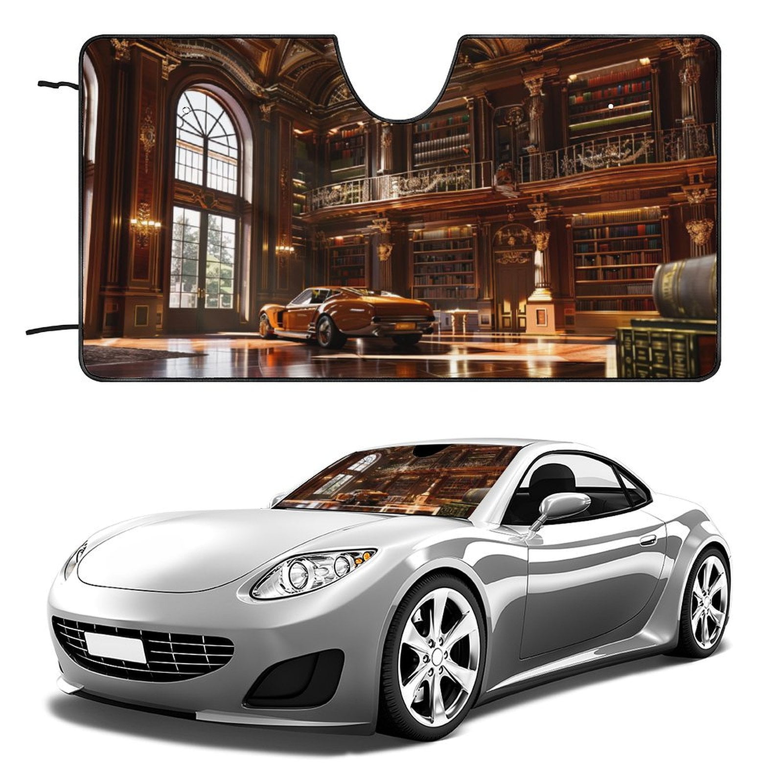 Windshield Sun Shade Palm Tree Beach Tropical Front Window Block UV