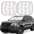 thumbnail image 1 of Windshield Sun Shade, Pink Cute Poodle Dog Stars Foldable Car Sun Shade Windshield For Front, 2 Pieces, 1 of 4
