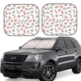 thumbnail image 1 of Windshield Sun Shade, Pink Fruit A Foldable Car Sun Shade Windshield For Front, 2 Pieces, 1 of 4