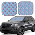 thumbnail image 1 of Windshield Sun Shade, Pinkinflatable Bird Circle Foldable Car Sun Shade Windshield For Front, 2 Pieces, 1 of 4