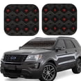 thumbnail image 1 of Windshield Sun Shade, Red Poker Foldable Car Sun Shade Windshield for Front, 2 Pieces, 1 of 7