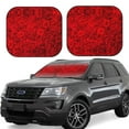 thumbnail image 1 of Windshield Sun Shade, Red Rose Foldable Car Sun Shade Windshield for Front, 2 Pieces, 1 of 7