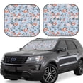 thumbnail image 1 of Windshield Sun Shade, Rose Flowers Blue A Foldable Car Sun Shade Windshield For Front, 2 Pieces, 1 of 4