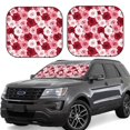 thumbnail image 1 of Windshield Sun Shade, Rose Foldable Car Sun Shade Windshield For Front, 2 Pieces, 1 of 4