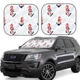 thumbnail image 1 of Windshield Sun Shade, Sea Horse And Corals1 Foldable Car Sun Shade Windshield for Front, 2 Pieces, 1 of 7