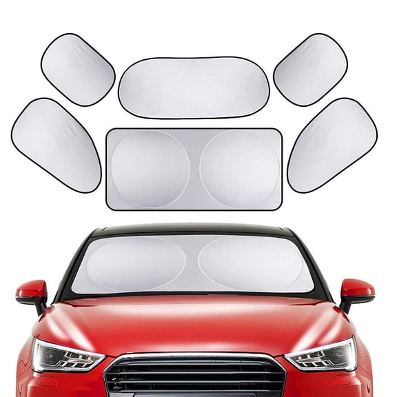 Windshield Sun Shade Set, Window Curtain, Sun Protection Visor, Car Accessories Heat, Insulation Protection