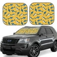 thumbnail image 1 of Windshield Sun Shade, Shark Print Foldable Car Sun Shade Windshield For Front, 2 Pieces, 1 of 4