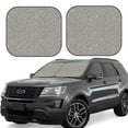 thumbnail image 1 of Windshield Sun Shade, Silver Glitter Lightning Foldable Car Sun Shade Windshield For Front, 2 Pieces, 1 of 4