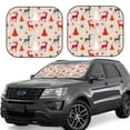 thumbnail image 1 of Windshield Sun Shade, Simple Painted Deer Trees Stars Foldable Car Sun Shade Windshield For Front, 2 Pieces, 1 of 4