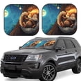 thumbnail image 1 of Windshield Sun Shade, Squirrel Sleeping In Tree Foldable Car Sun Shade Windshield for Front, 2 Pieces, 1 of 7