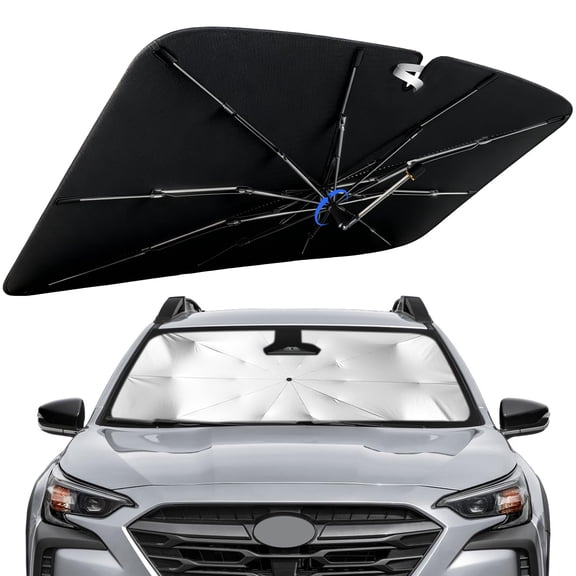 Windshield Sun Shade for Subaru Outback 2020-2025 with 360° Rotating Shaft, Custom Fit Umbrella Sunshade for UV Blocking, Interior Heat Protection, Easy Storage