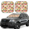 thumbnail image 1 of Windshield Sun Shade, Succulents Cactus Blooming Foldable Car Sun Shade Windshield For Front, 2 Pieces, 1 of 4
