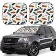 thumbnail image 1 of Windshield Sun Shade, Summer Surf Boards Foldable Car Sun Shade Windshield For Front, 2 Pieces, 1 of 4