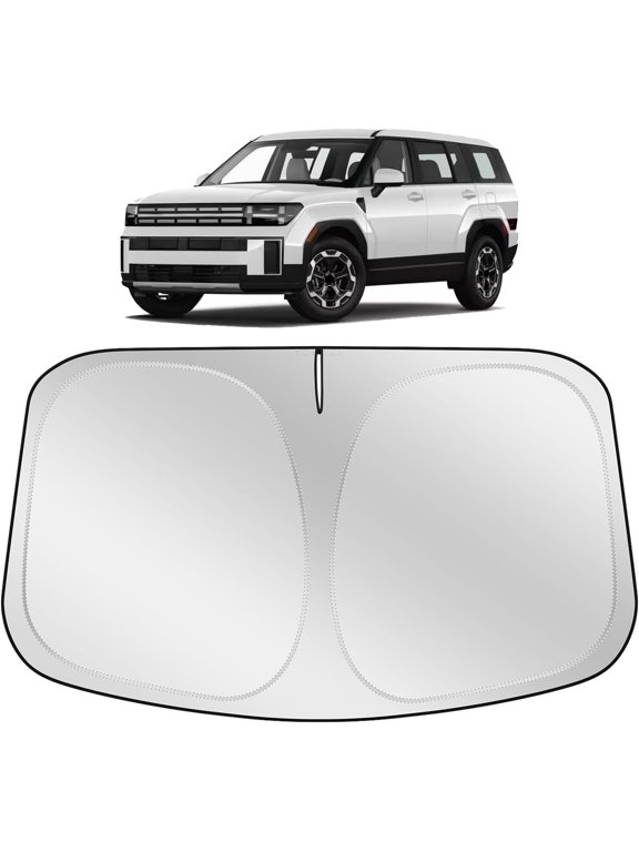 Windshield Sun Shade Sunshade Compatible with Hyundai Santa Fe 2026 2025 2024 2023 2013-2022 Accessories, Car Front Window Sun Shield Protection Cover